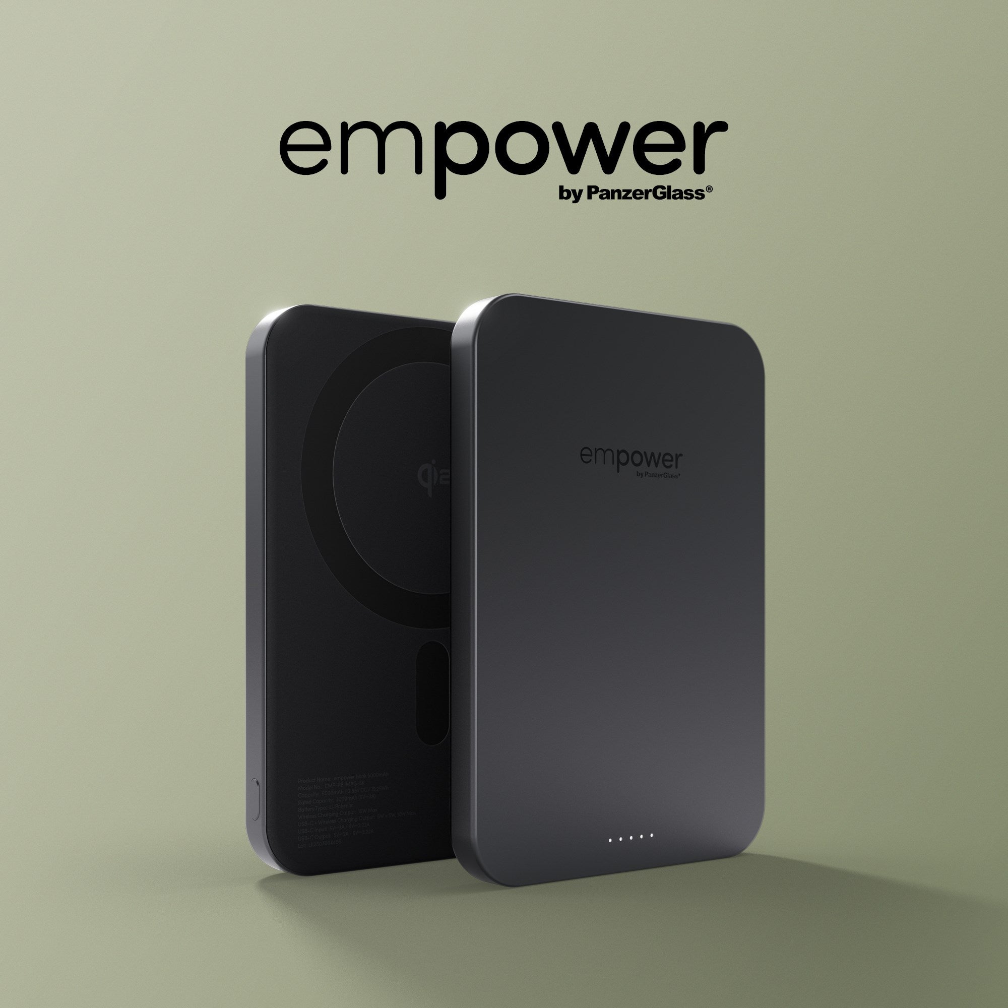 empower™ by PanzerGlass® empower™ Bank | 5000mAh | Space Black